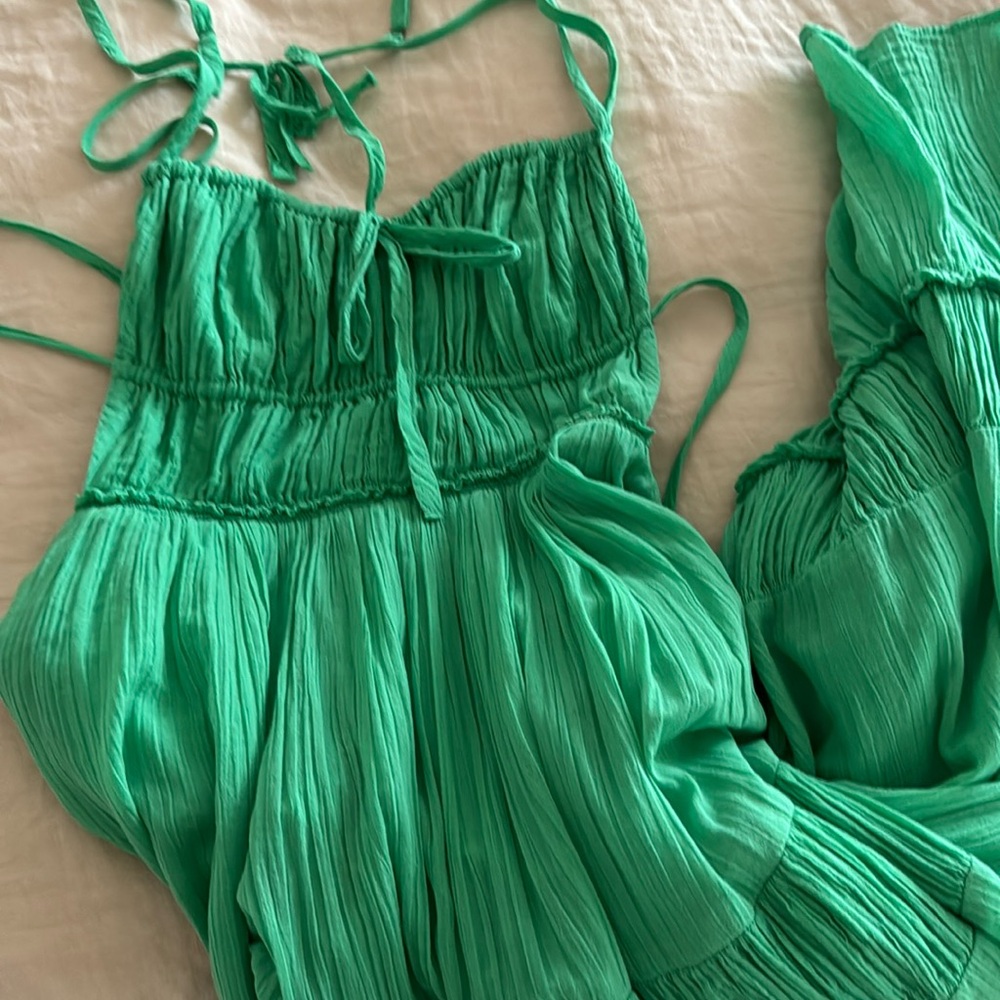 XS green FP maxi dress